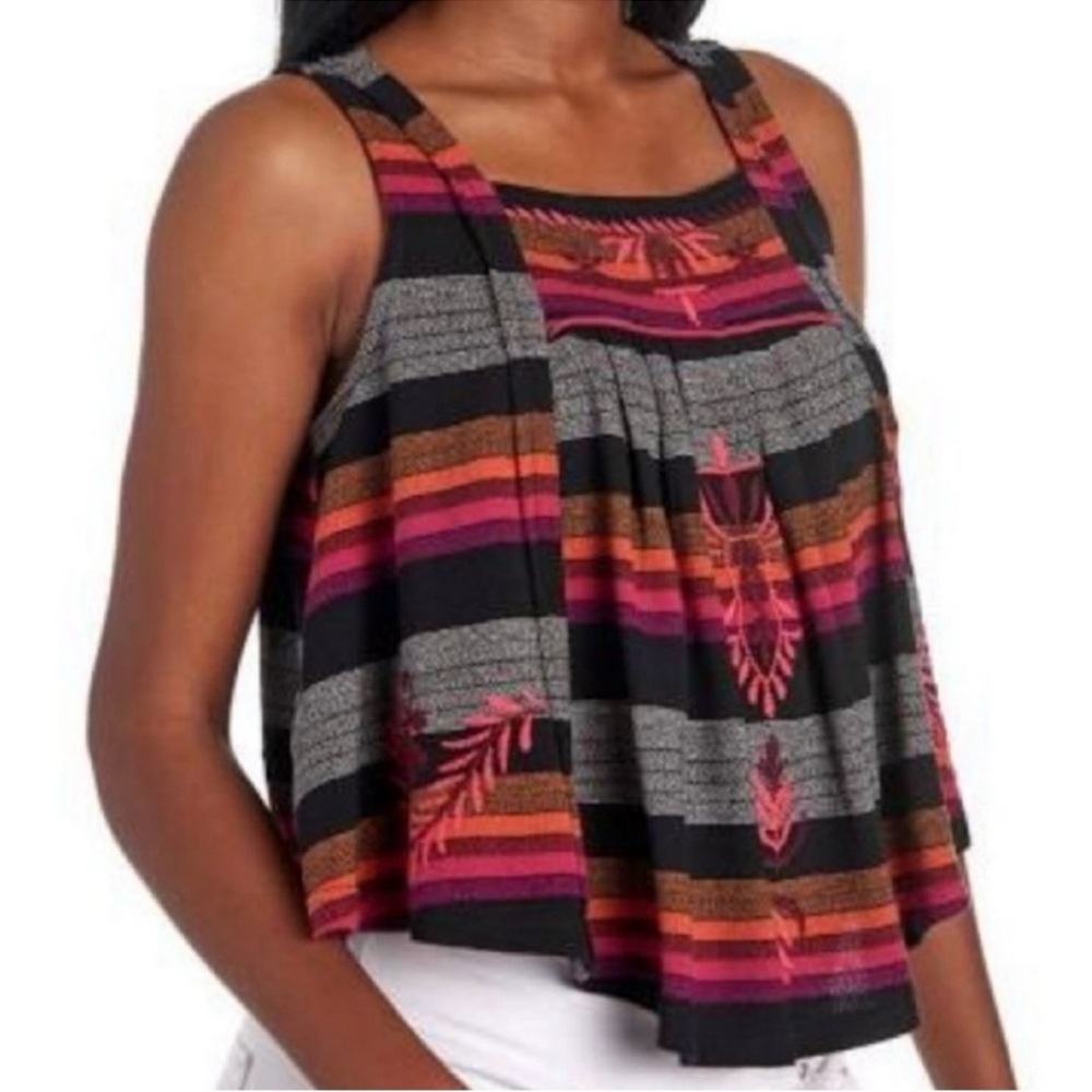 Free People Vintage Stripe Swing Tank Top Southwest
Embroidered Boho Crop